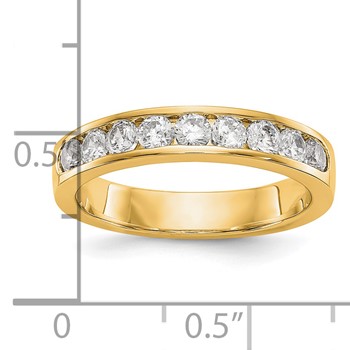 14ky 9-2.7mm Stone Closed Channel Band Mounting — alternate view