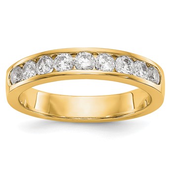 14ky 9-2.7mm Stone Closed Channel Band Mounting