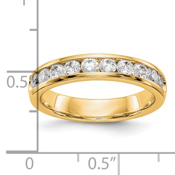 14ky Gold 10-2.7mm Stone Ladies Band Mounting — alternate view