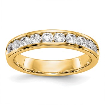 14ky Gold 10-2.7mm Stone Ladies Band Mounting