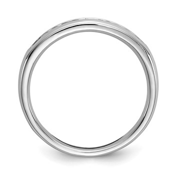 14K White Gold 11-Stone (Holds 11-1.5mm Round) Channel Band Mounting — alternate view