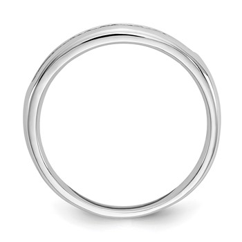 14K White Gold 11-Stone (Holds 11-1.6mm Round) Channel Band Mounting — alternate view