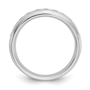 14K White Gold 11-Stone (Holds 11-2.3mm Round) Channel Band Mounting — alternate view