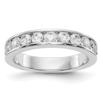 14k White Gold 11-Stone (Holds 11-2.9mm Round) Channel Band Mounting (Closed)