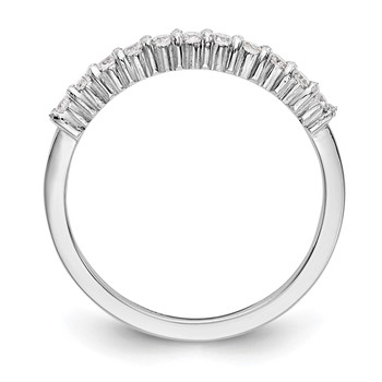 14K White 11-Stone Diamond Band Mounting — alternate view