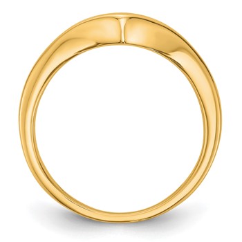 14K Yellow Gold Band Mounting — alternate view