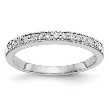 14K White Gold Diamond Band