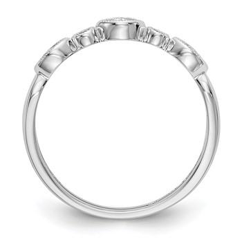 14K White Gold Band Mounting — alternate view