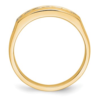 14K Yellow Gold Men's Band Mounting — alternate view