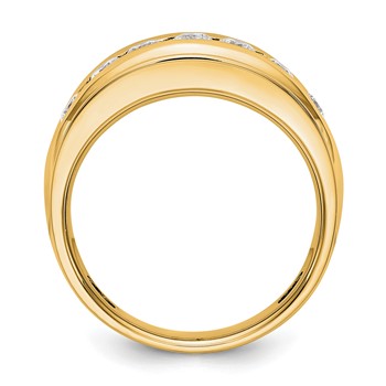 14K Yellow Gold Men's Band Mounting — alternate view