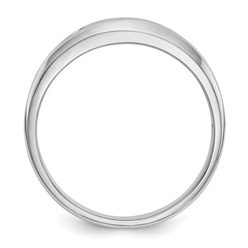 14K White Gold 3-Stone (Holds 3-2.3mm Round) Men's Band Mounting — alternate view