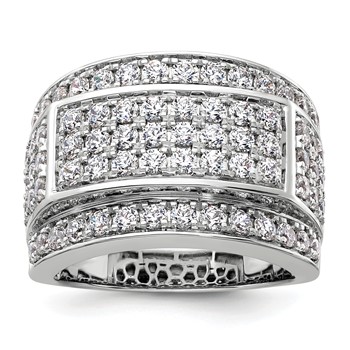 True Origin 14K White Gold Men's 3 carat Lab Grown Diamond VS+ F+ Complete Heirloom Ring