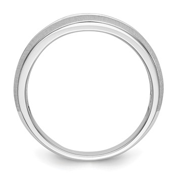 14K White Gold 1/3 carat Diamond Complete Men's Channel Band — alternate view