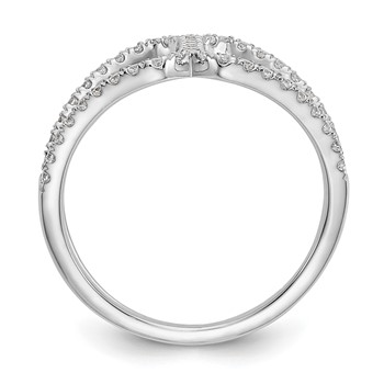 True Origin 14K White Gold 1/2 carat Lab Grown Diamond VS+ F+ Complete Geometric Ring — alternate view