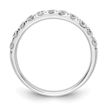 Platinum White Gold 3/4 carat Lab Grown Diamond VS/SI+ G+ Complete Wedding Band — alternate view