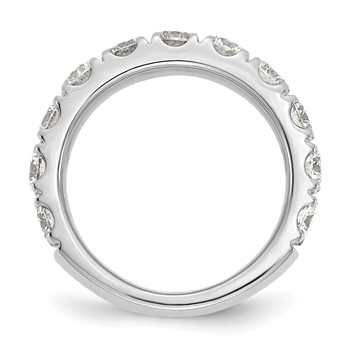 14K White Gold  2ct Wedding Band, blank, mtg only — alternate view