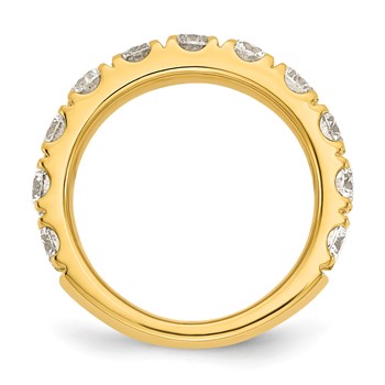 14K Y Gold  2ct Wedding Band, blank, mtg only — alternate view