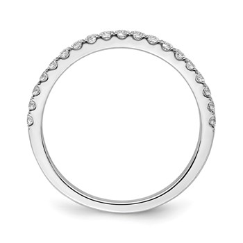 14k White Gold 3/8 carat Lab Grown Diamond VS/SI+ G+ Complete Band — alternate view
