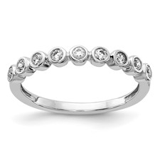 Image of 14k White Gold 1/5 carat Lab Grown Diamond VS/SI+ G+ Complete Fashion Band