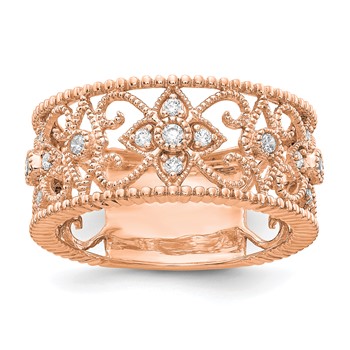 14K Rose Gold Lab Grown Diamond VS/SI+ G+ Ring