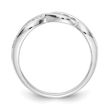 14k White Gold Diamond MOM Ring — alternate view