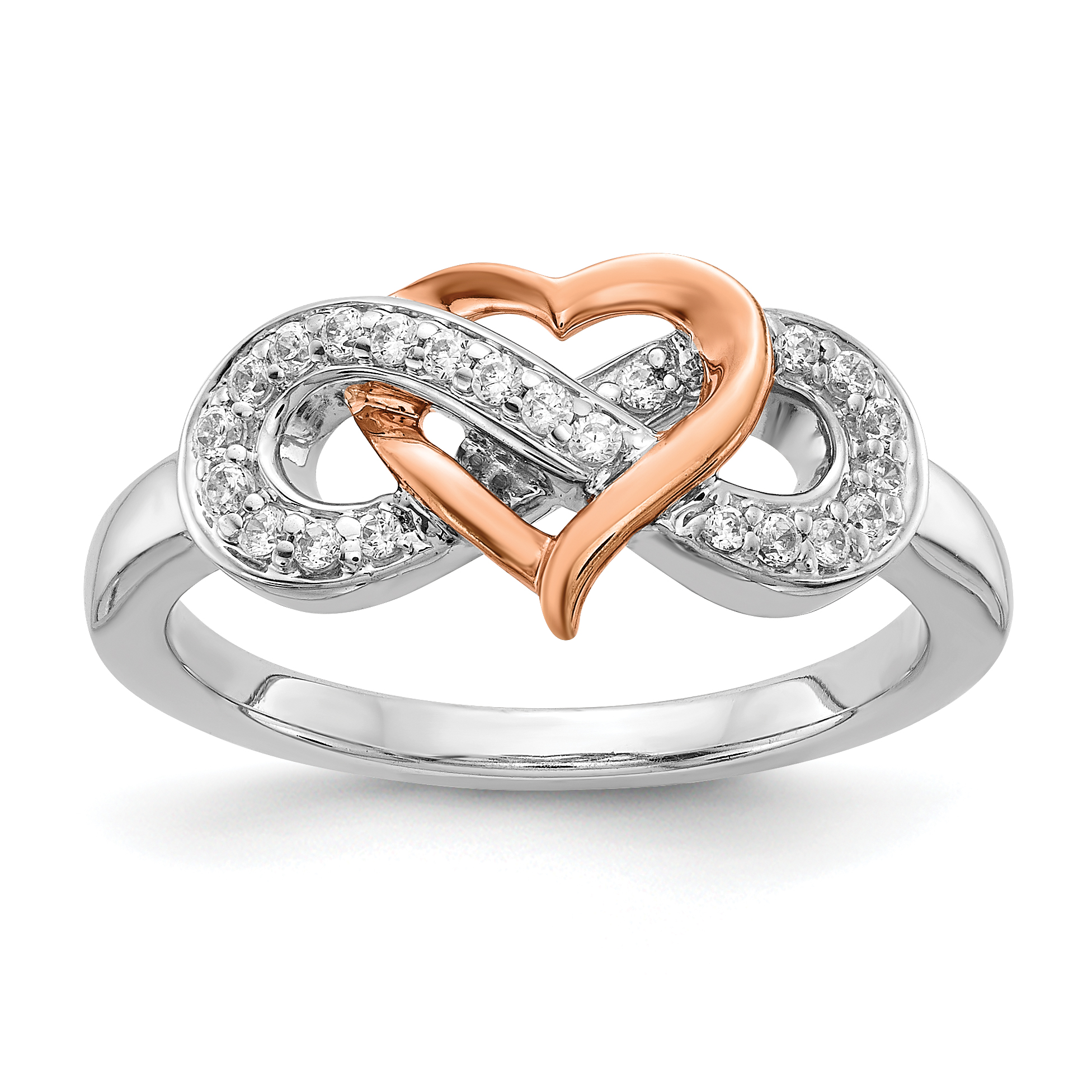 Heart hot sale infinity ring