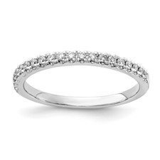 Image of 14k White Gold 1/5 carat Lab Grown Diamond VS/SI+ G+ Complete Wedding Band