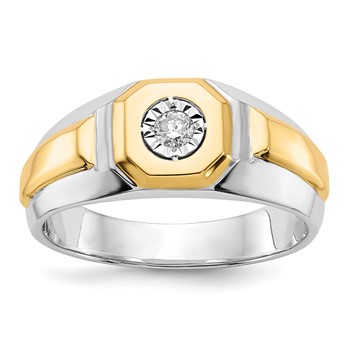 14k Two-tone Men's RingBlank-Mtg only