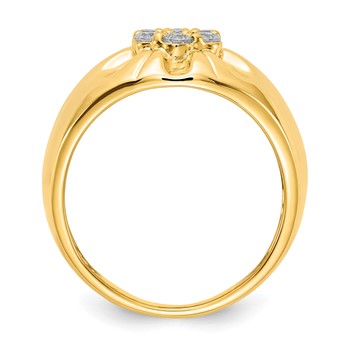 IB Goodman 14k 3/4 carat Diamond Mens Cluster Ring — alternate view