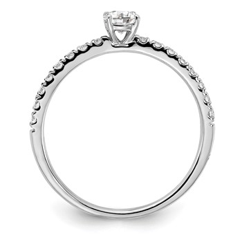 14kw Lab Grown Diamond VS+ F+ 1/4 ctw Engagement Ring Semi — alternate view