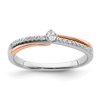10k Two-tone Diamond Ring