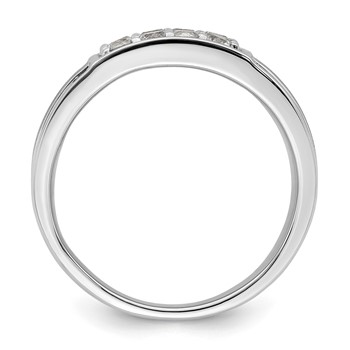 IBGoodman 14k White Gold 1 1/2 carat Lab Grown Diamond VS/SI+ G+ Cluster Men's Ring — alternate view