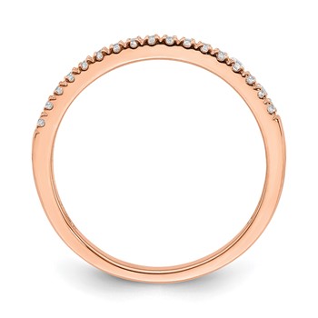 14k Rose Gold Wedding Band, mtg only, blank — alternate view
