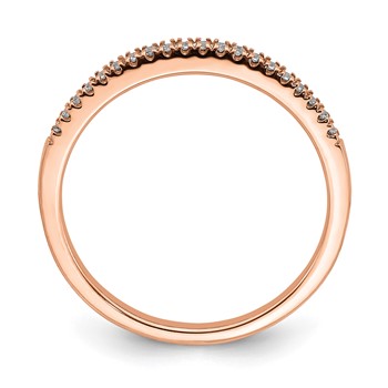 14k Rose Gold Wedding Band, mtg only, blank — alternate view