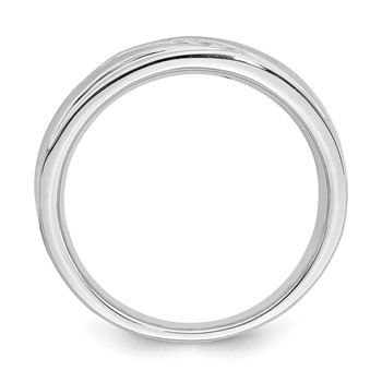 14k Yellow Gold Men's Diamond Band — alternate view