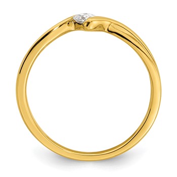 First Promise 14k 1/6 carat Lab Grown Diamond VS/SI+ G+ Complete Petite Engagement Ring — alternate view