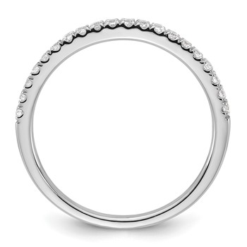 14k White Gold Complete Diamond Wedding Band — alternate view