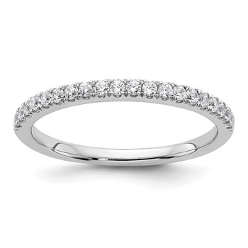 14k White Gold Complete Diamond Wedding Band
