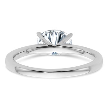 14kw 1.5ct. 8x6mm East West Oval Solitaire Ring Mounting — alternate view