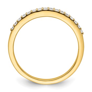 14k 1/6 carat Diamond Complete Wedding Band — alternate view