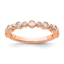 Image of 14K Rose Gold Lab Grown Diamond VS/SI+ G+ Band