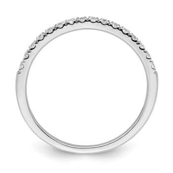 14k White Gold 1/2 carat Lab Grown Diamond VS/SI+ G+ Complete Set of Two Wedding Bands — alternate view