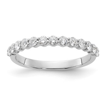 14ky TRUE ORIGIN Lab Grown Dia VS+ F+ Half Eternity Band