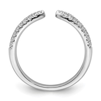 True Origin 14K White Gold 1/2 carat Lab Grown Diamond VS+ F+ Complete Wedding Band — alternate view
