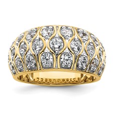 Image of 14k 1 1/6 carat Lab Grown Diamond VS/SI+ G+ Complete Fashion Ring