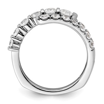 14k White Gold 1 3/8 carat Lab Grown Diamond VS/SI+ G+ Complete Fashion Ring — alternate view