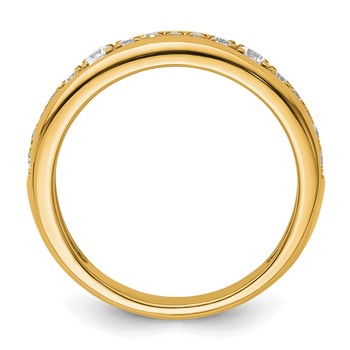 14k 3/8 carat Lab Grown Diamond VS/SI+ G+ Complete Fashion Band — alternate view