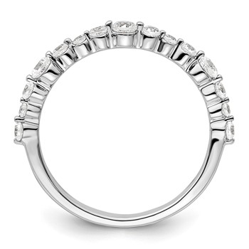14k White Gold 1/2 carat Lab Grown Diamond VS/SI+ G+ Complete Fashion Band — alternate view