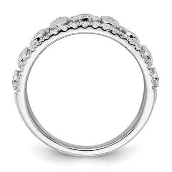 14k White Gold 3/4 carat Lab Grown Diamond VS/SI+ G+ Complete Fashion Ring — alternate view