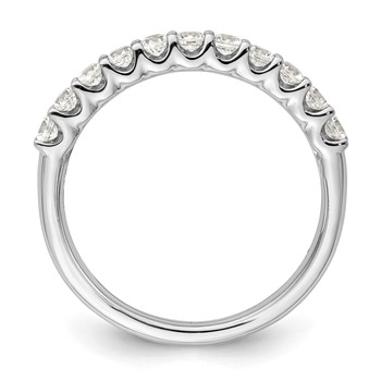 14k White Gold 1/2 carat Lab Grown Diamond VS/SI+ G+ Complete Wedding Band — alternate view